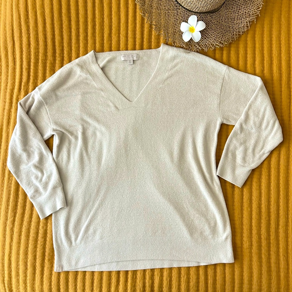 Barefoot Dreams CozyChic Ultra Lite V-Neck pullover XS